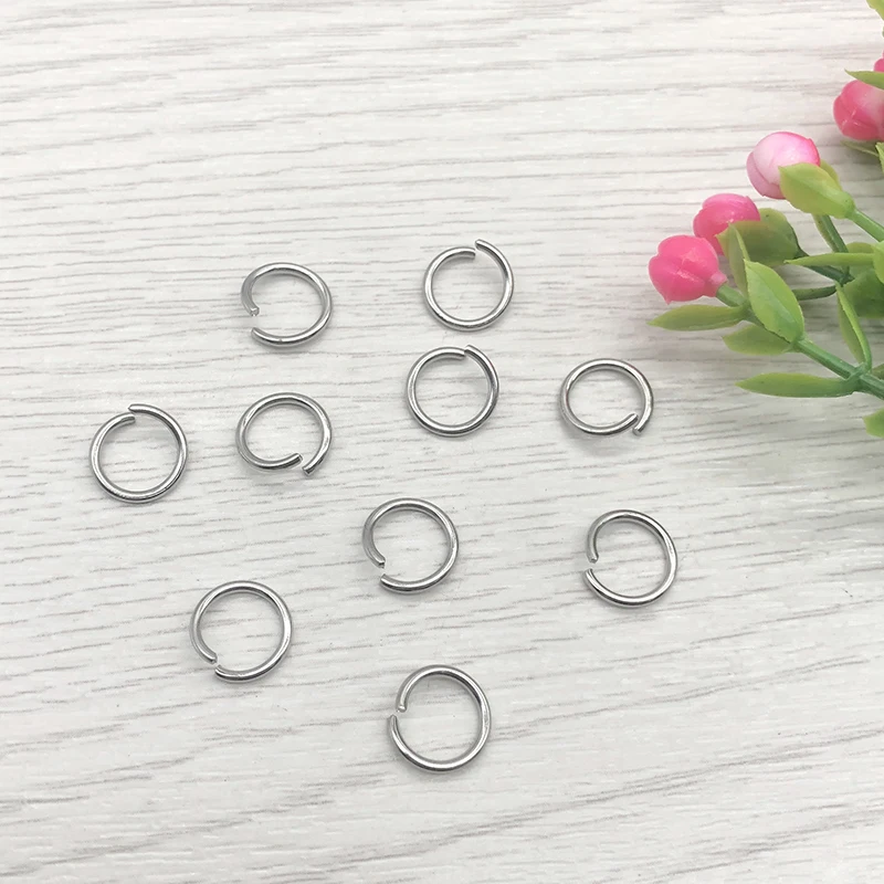 

200 шт./лот 0,6 мм соединительное кольцо из нержавеющей стали, открытый разъем для изготовления ювелирных изделий, аксессуары для ювелирных из...