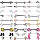 Кольцо-штанга для пирсинга сосков, 14 г, 1 пара