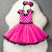 baby girls birthday dresses toddler kids halloween cosplay princess costume children christmas party polka dot clothes dress up