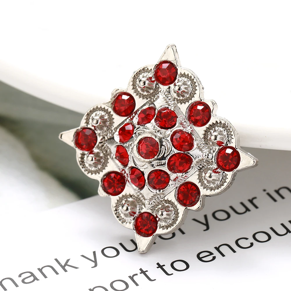 Декоративный ремешок для Стразы 12 шт./лот металлический ромб