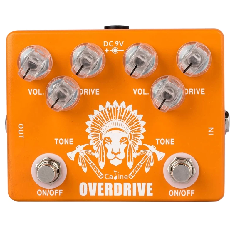 

Caline CP-70 "High Chief" Overdrive/Clear Guitar Pedal Metal True Bypass Guitar Accessories