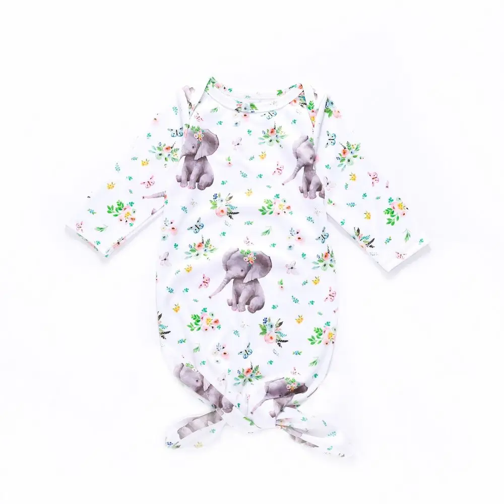 Детский спальный мешок с милым принтом слона для животных детские платья пеленки
