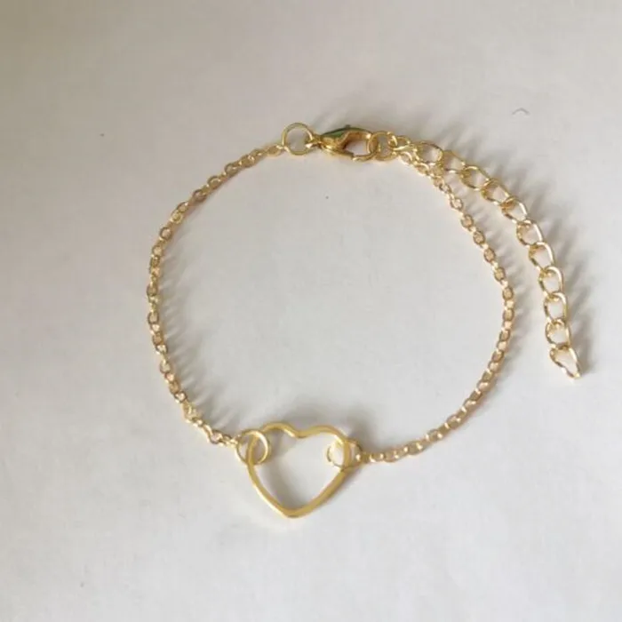 La005 2021 модный простой милый/Романтический Золотой и Серебряный браслет из сплава