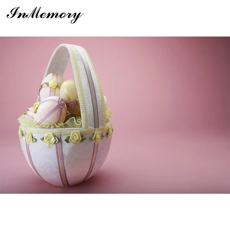 InMemory Spring Easter Pink Wall Photography Backdrop Egg Baby Shower Vinyl Background For Photo Studio Photophone | Электроника