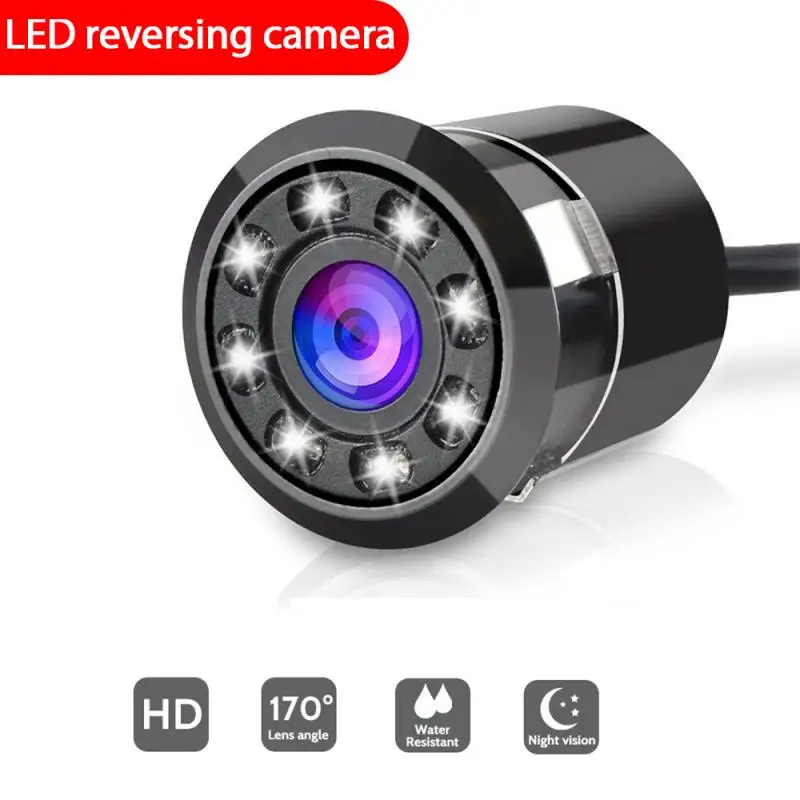 

Universal Car Rear View Camera 8LED Night Vision Car Backup Parking Reverse Camera Waterproof 170 Wide Angle Color Image