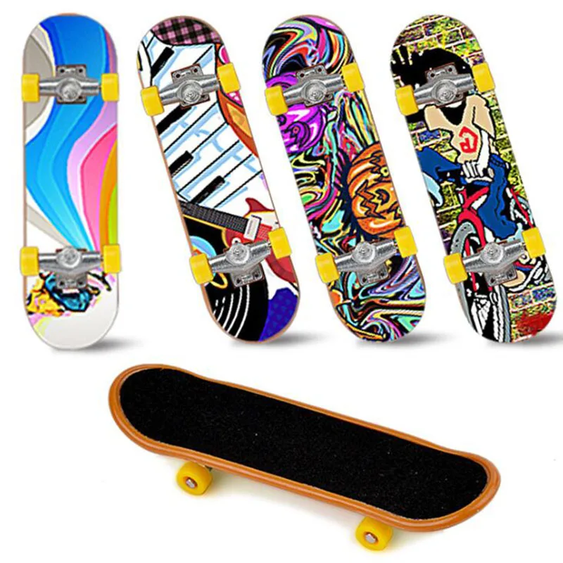 

Hot Sale 1PC Cute Kids Children Mini Fingerboard Skate Boarding Toys Children Gifts Party Favor Toy Random