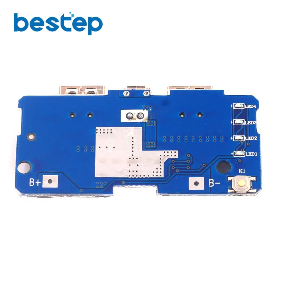18650 Двойной Micro USB 3 7 в до 5 В 2A повышающий Мобильный Внешний аккумулятор DIY зарядное