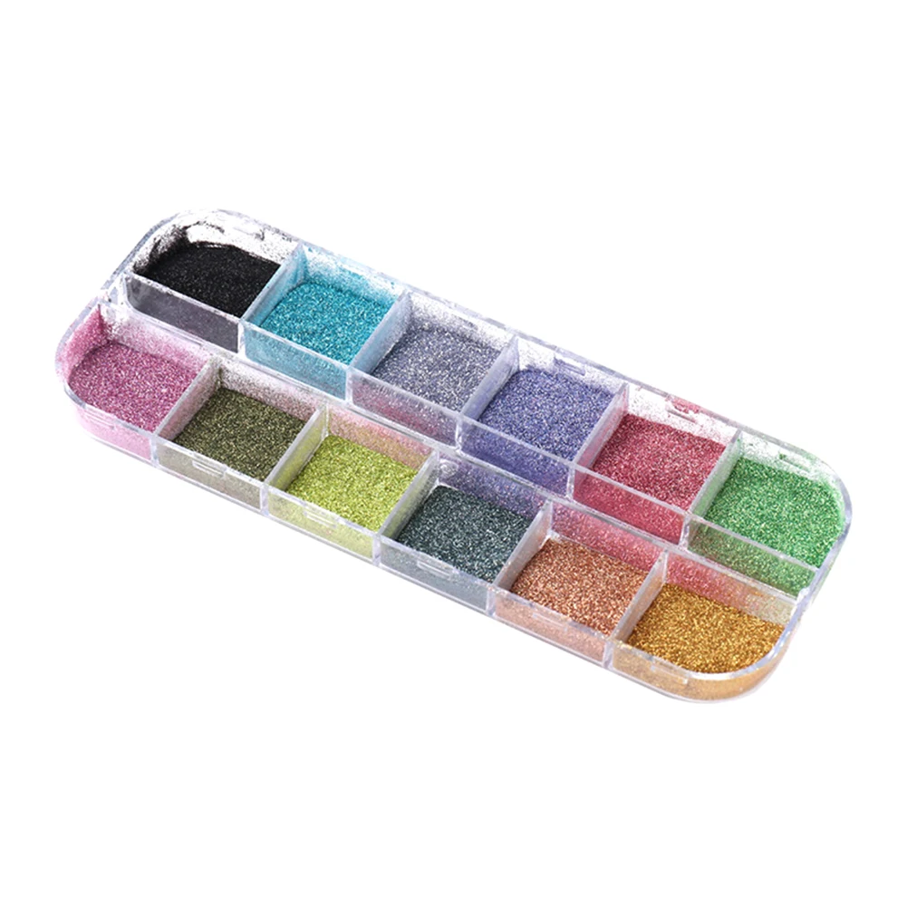 Лазерная голографическая пудра для ногтей с блестками летнее очаровательное