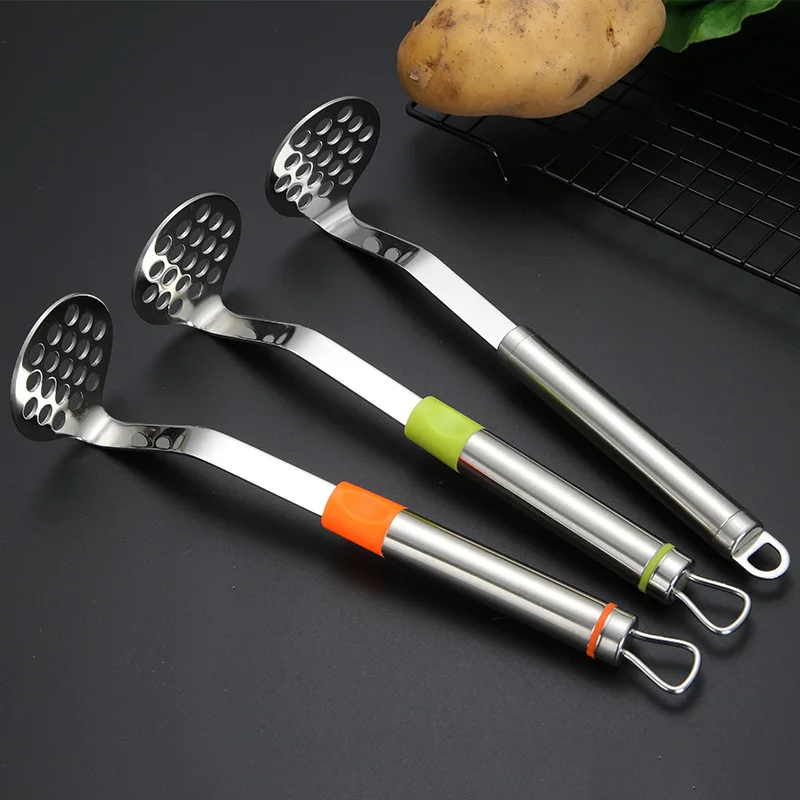 

Potatoes Crusher Fruit Mashers Potato Masher Stainless Steel Potatoes Mud Pressure Mud Machine Multi Purpose Kitchen Tools