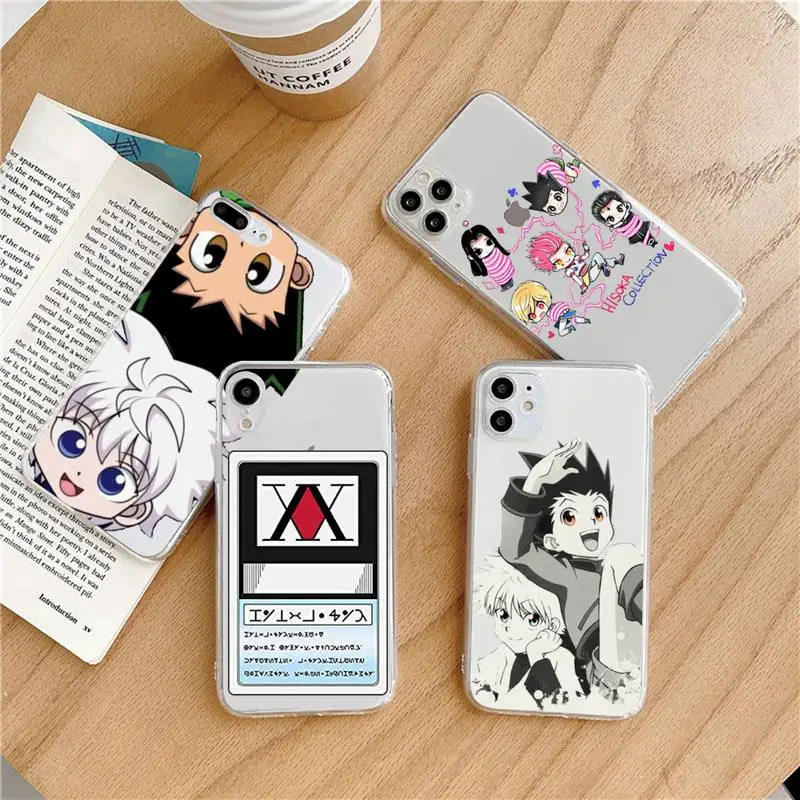 

Hunter X hunter Phone Case Transparent soft For iphone 5 6 7 8 11 12 s c se plus mini x xs xr pro max shell