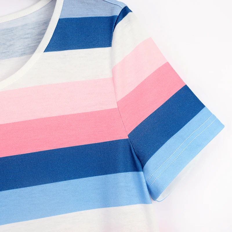 

PopReal Mom Daughter Dress Parent-Child Outfit Family Matching Clothes Mother Kids Dress Color Mother Daughter Outfits O-Neck