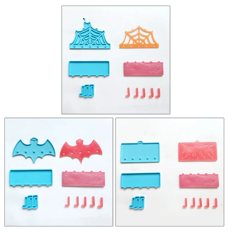 

1 Set Home Wall Hanging Hook Epoxy Resin Mold Small Items Tote Bag Key Towel Hanger Silicone Mould DIY Crafts Mold