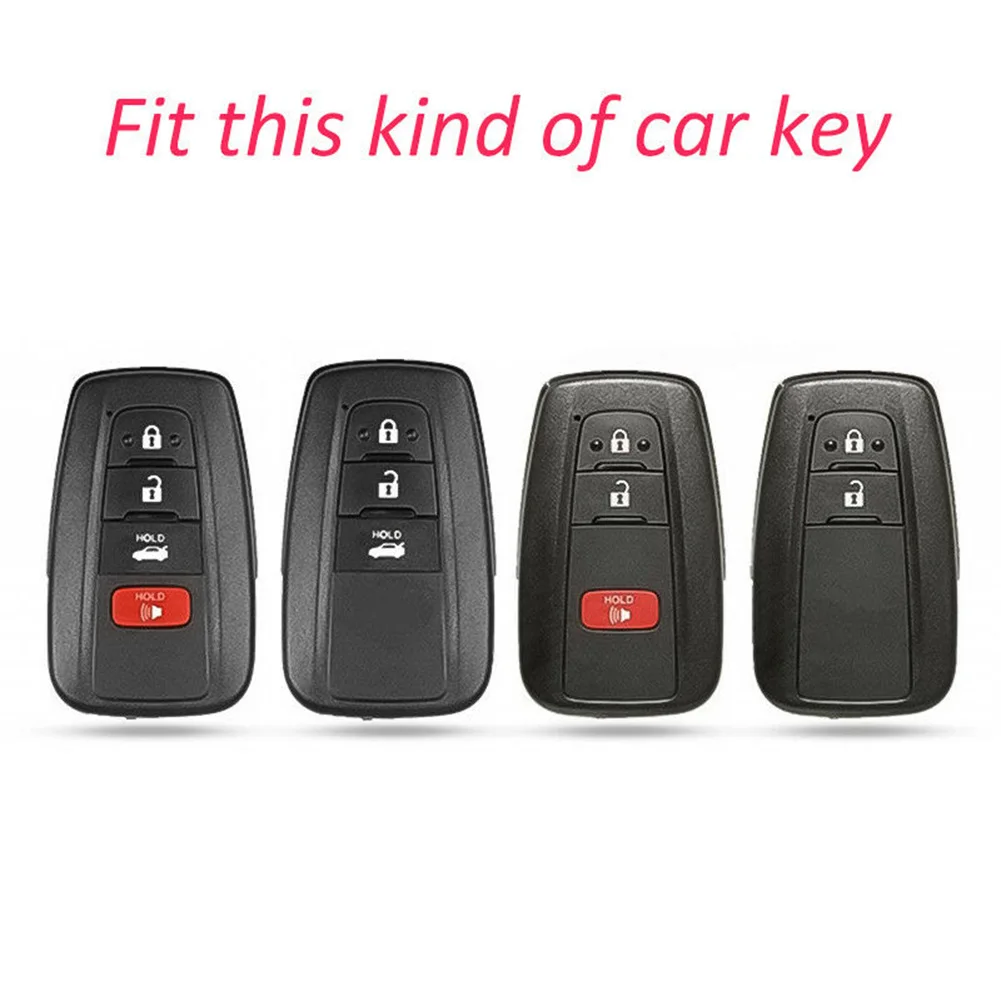 Чехол для смарт ключей держатель Fob Toyota Camry CHR Prius Avalon RAV4 Corolla мягкий тонкий и