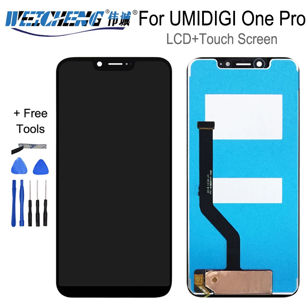 ЖК дисплей и тачскрин для UMIDIGI One Pro 100% оригинал протестированный дигитайзер