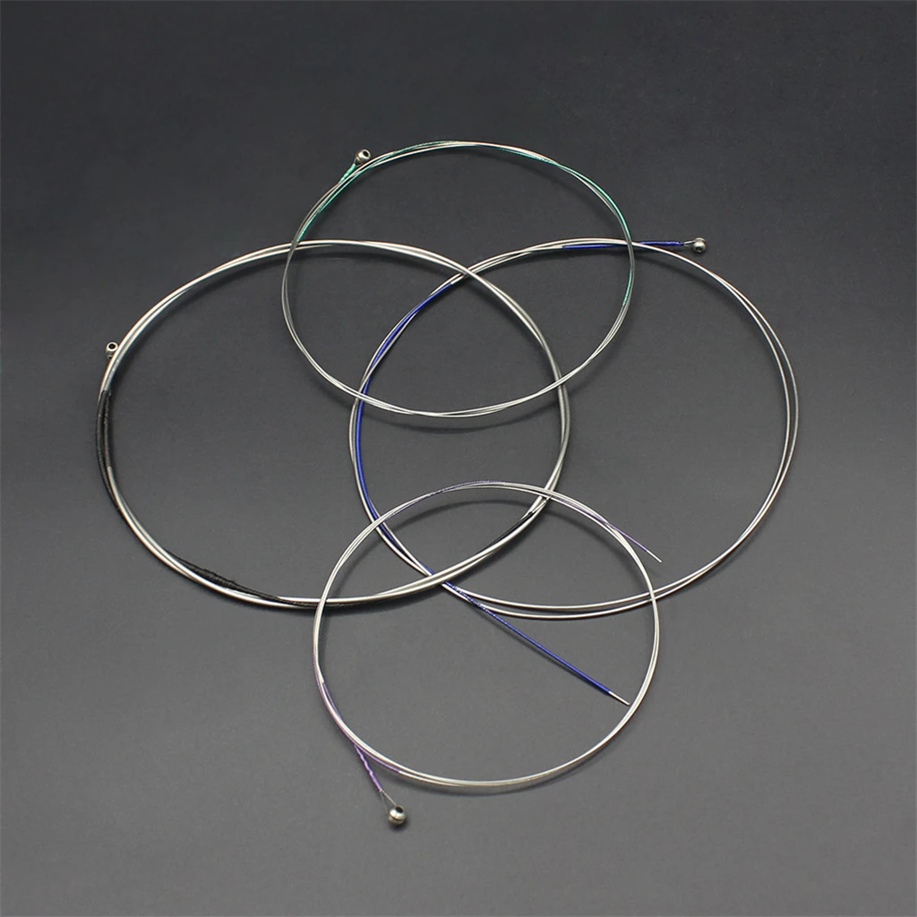 

High Quality Nickel Violin String Set Ball End Steel Core Set Of 4 Silver
