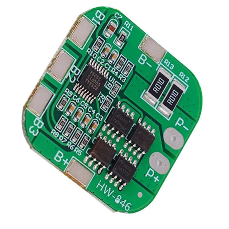 Плата защиты литиевой батареи 4 серии 14 8 в перезаряд разряд 18650 16 защита от
