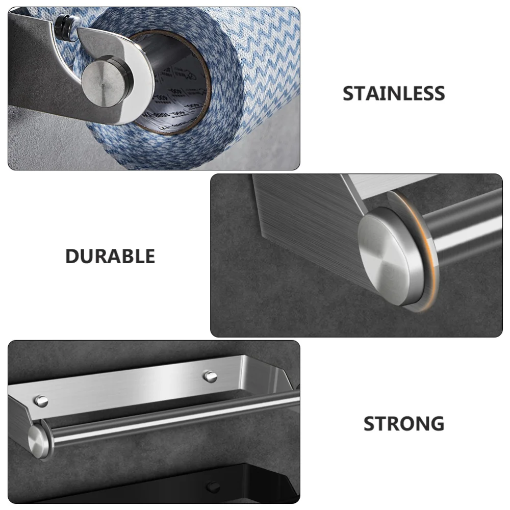 

1pc Home Tissue Hanger Roll Paper Organizer Multifunctional Towel Storage Rack