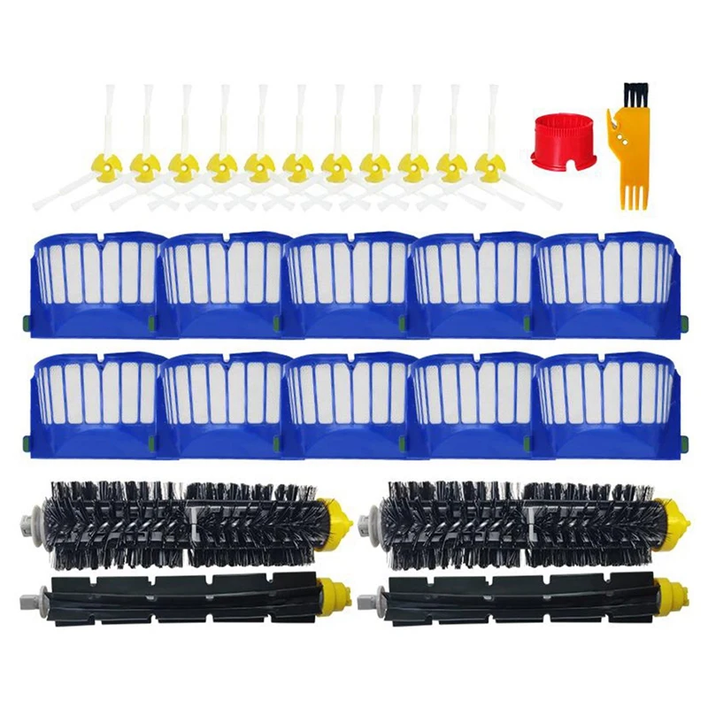 

Air Filter Main Side Brush Spare for IRobot Roomba 600 Series 601 610 620 630 631 650 651 655 660 585 Vacuum Cleaner