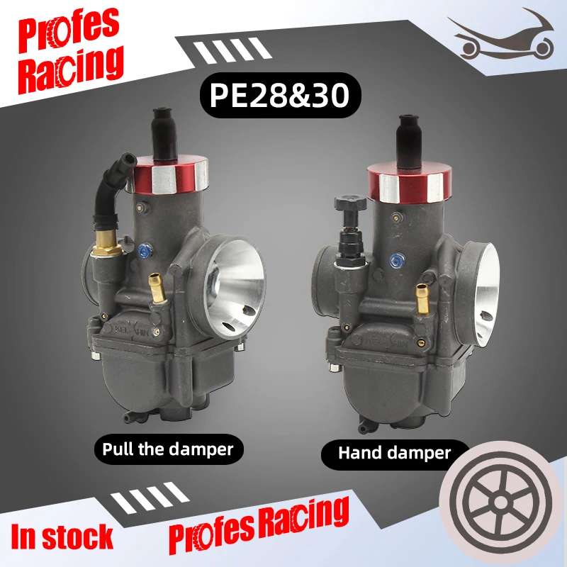 

Motorcycle PE28 PE30 Carburetor 2 4 stroke Performance Racing Hand/Pull the Damper For Moped Scooter Pit Dirt Bike ATV Quad