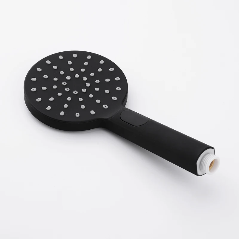 Регулируемый скользящий бар с комплект ручного душа матовый черный из