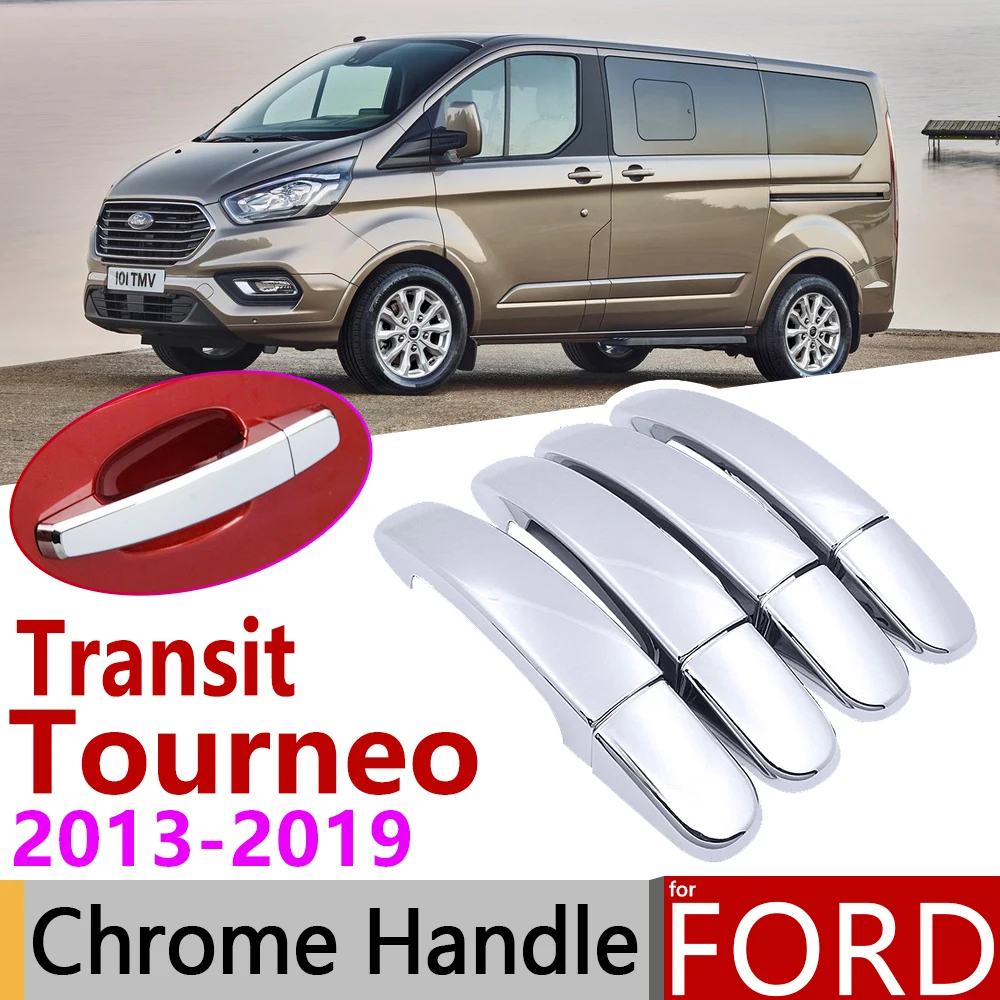 Хромированная накладка на дверную ручку для Ford Transit Tourneo MK4 2013 ~ 2019 автомобильные