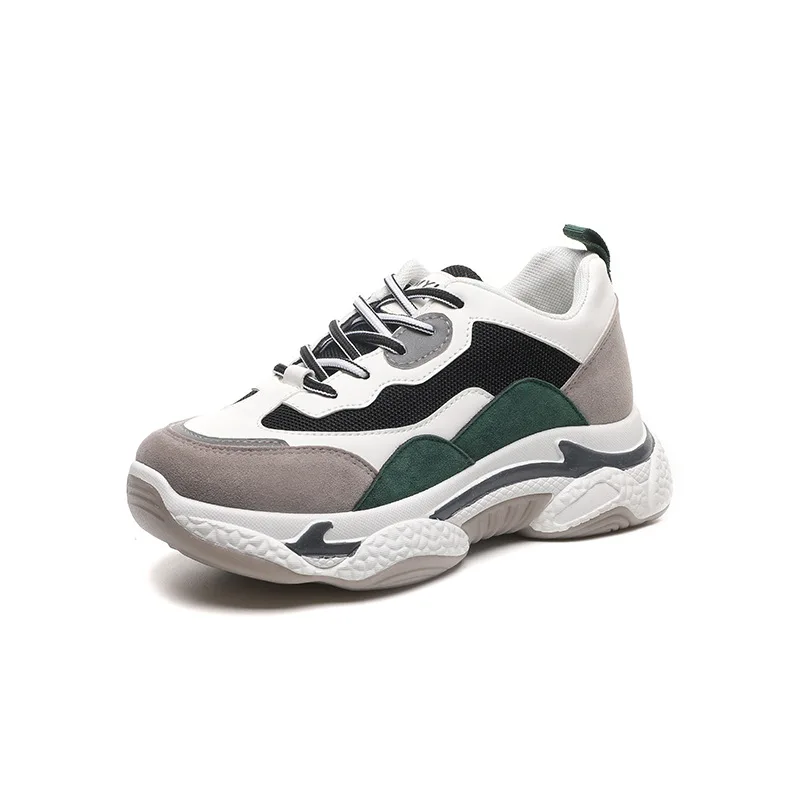 

Old shoes women's shoes 2021 new Korean version plus velvet thickening increased thick-soled sports shoes flat casual shoes tide