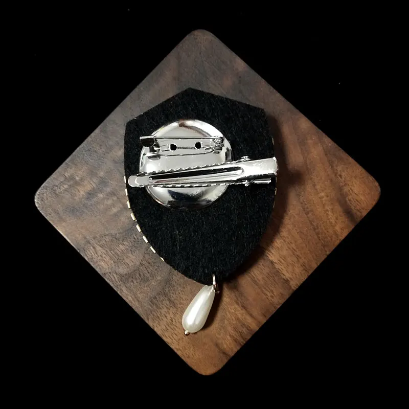 Винтажная брошь с бахромой в стиле барокко трикотажная бантом для свитера