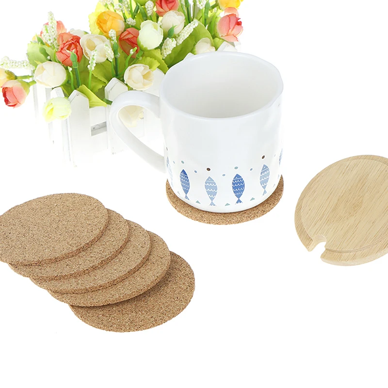 Пробка деревянный подставка под кружку чай кофейная чашка коврики декор стола