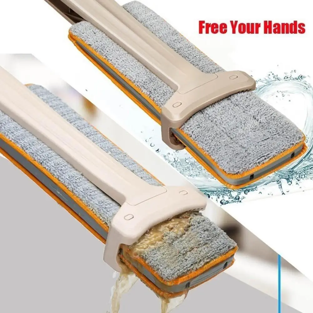 

Self-wringing Flipping Flat Mop Double-sided Flat Mop Washable Mop For Laminate Tile Hardwood Floor Home Cleaning Tool