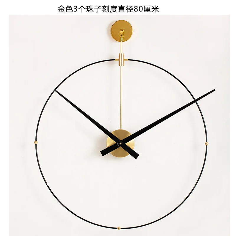 

Nordic Home Decor Large Wall Clock Modern Design Home Hotel Living Room Decoration Clocks Wall Clocks Decor for Walls