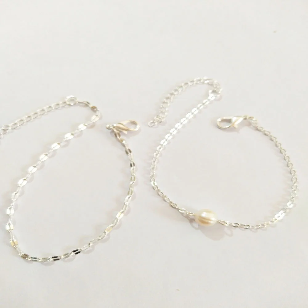 Богемский этнический стиль двухчастный браслет с цепочкой для губ 2020 модные украшения из пресноводных жемчужин подарки для девочек недорого.