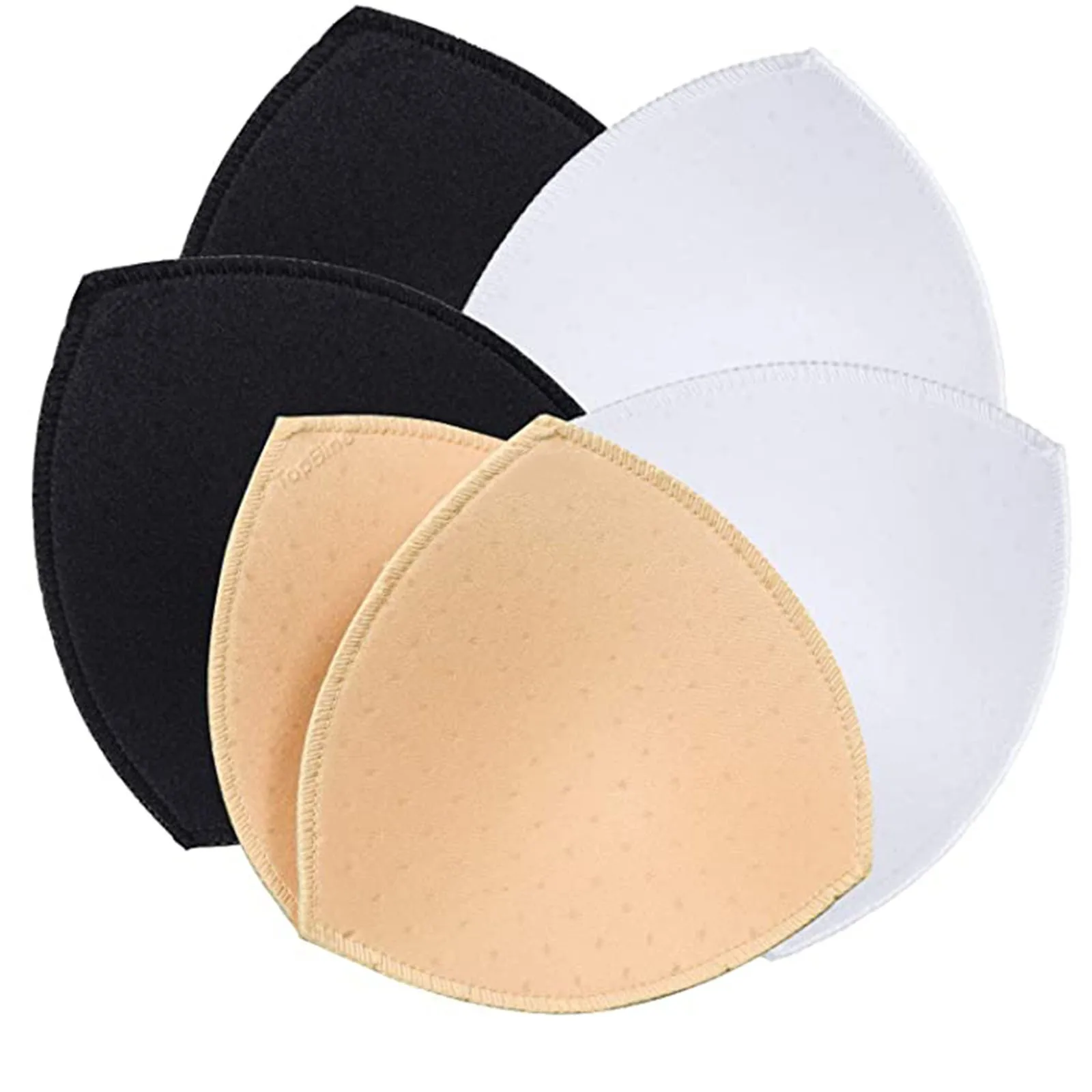 3 Pair Sexy Removable Of Sports Bra Pads Bikini And Underwear Sponge Inserts Foam Push-up for Swimsuit | Женская одежда