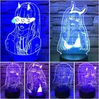 3D ночник нулевой, две фигурки, светодиодный светильник в стиле аниме дорогой в Фране, детский подарок для девочек, декор для спальни, настольная лампа Манга