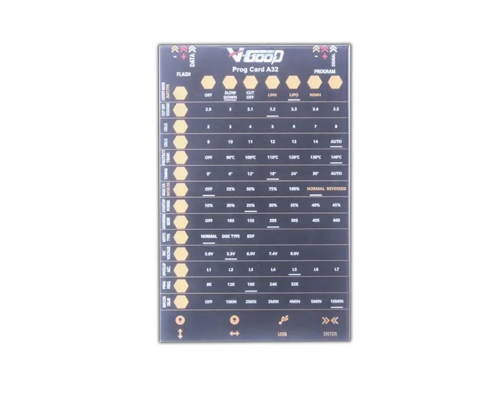 vgood бесщеточная программа esc для