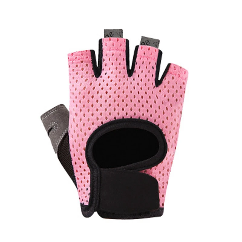 Летние мужские/женские Перчатки для фитнеса, для тренажерного зала, тяжелой атлетики, велоспорта, йоги, бодибилдинга, тренировок, тонкие дышащие Нескользящие перчатки на полпальца