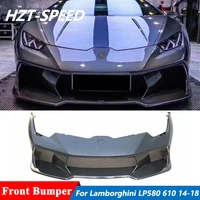 v style frp or half carbon fiber material front bumper for lamborghini huracan lp580 lp610 car tuning 2014 2018