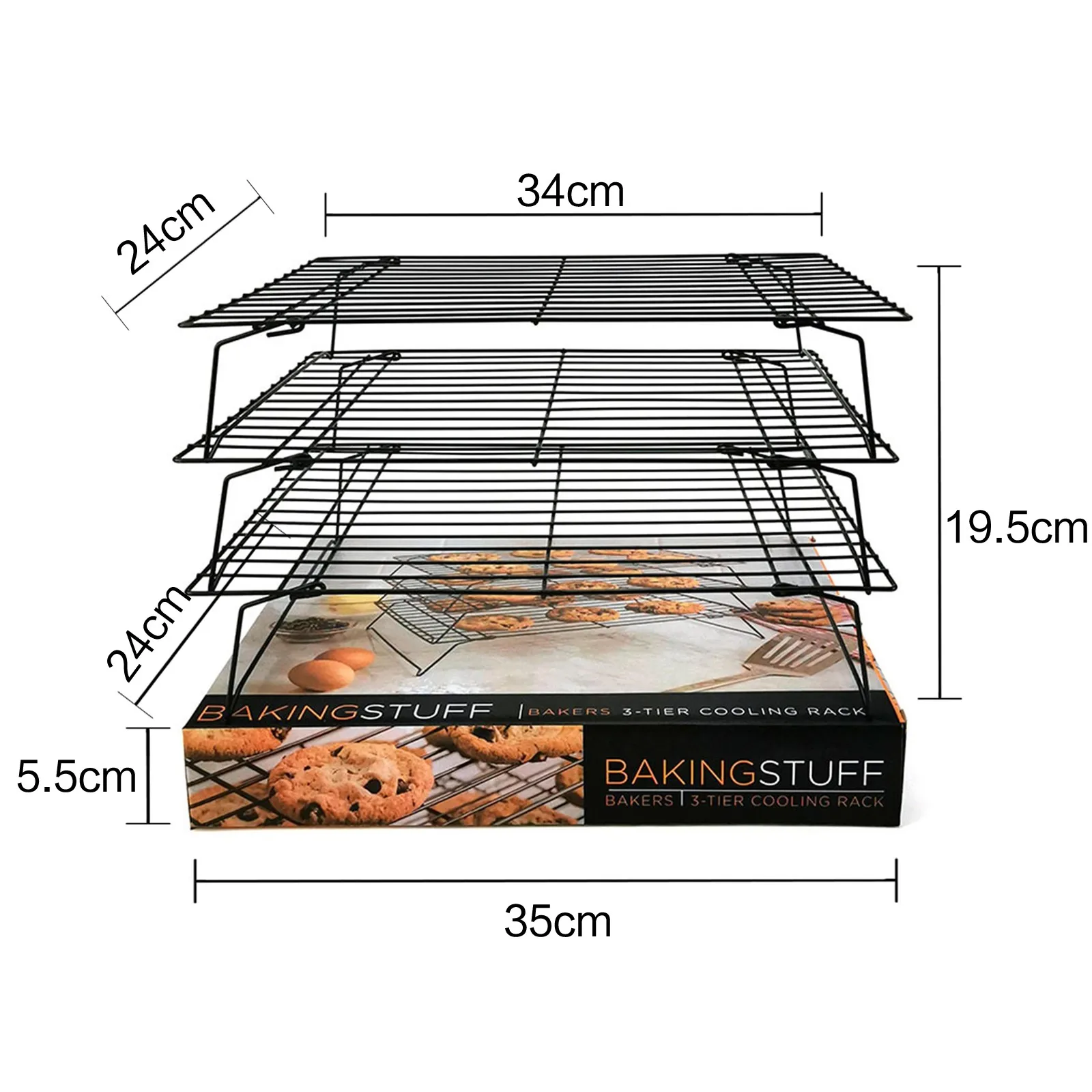 

Stainless Steel Foldable Three-Layer Cookie Cooling Rack Baking Cooling Rack BBQ Tools Home Kitchen ACcessories