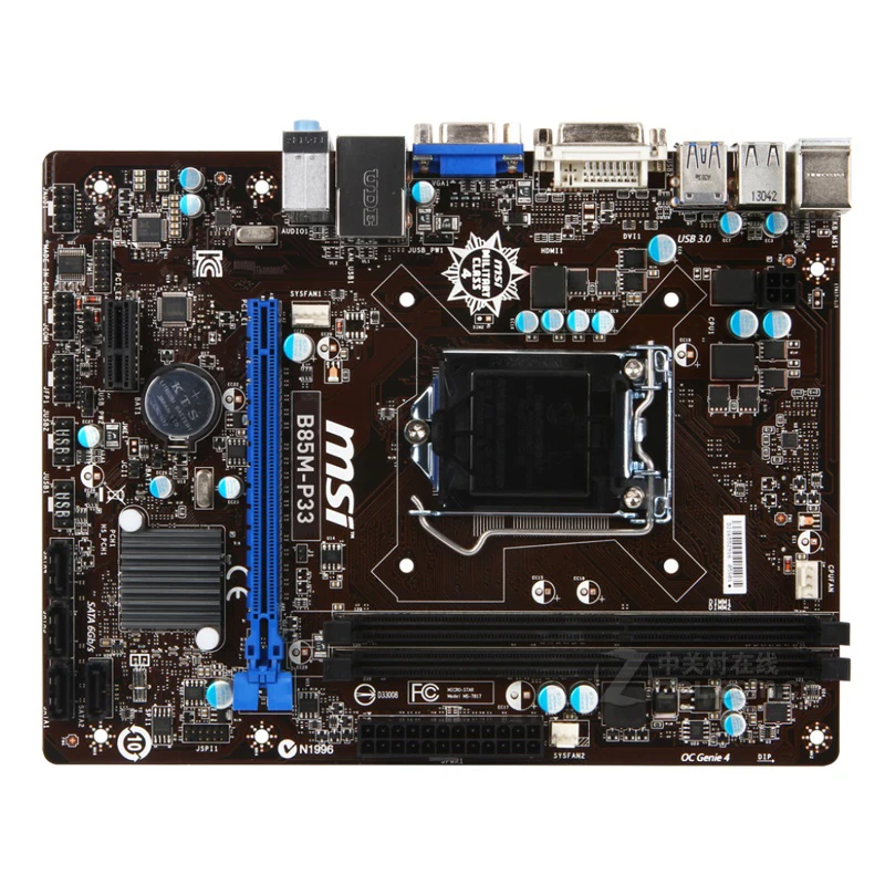 Материнская плата Gigabyte/Gigabyte B85M с четырехъядерным процессором i3 1150-pin совместимая