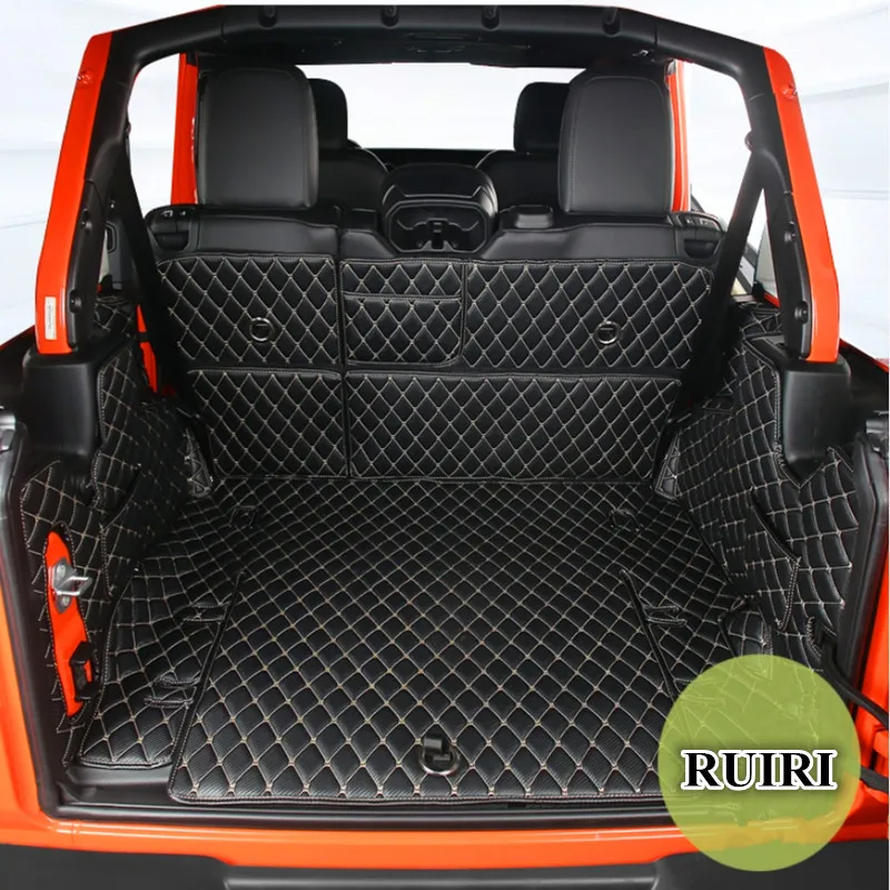 

Высокое качество! Специальные коврики для багажника автомобиля для Jeep Wrangler JL 4 door 2020-2018, водонепроницаемые коврики для багажника Wrangler 2019