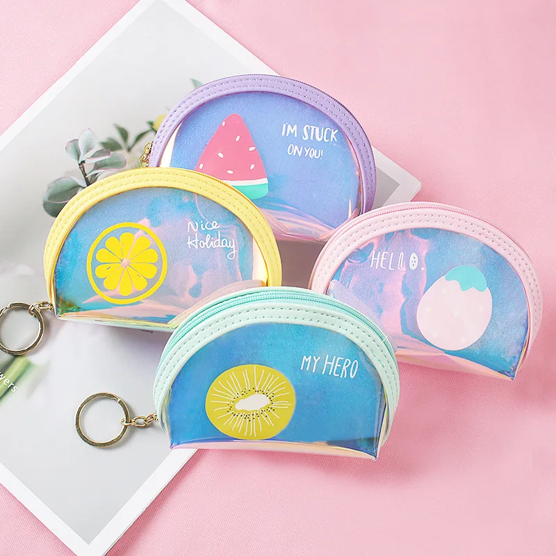 

Маленький бумажник из ПВХ с лазерным нулевым дизайном, маленькая сумка для хранения косметики, много цветов на выбор