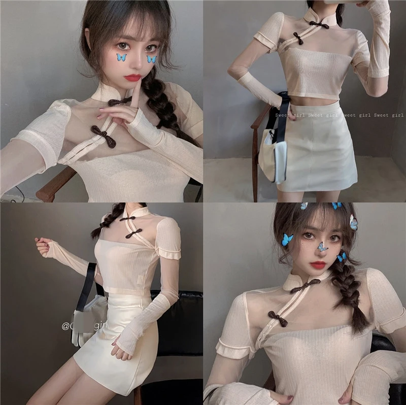 Женские туфли в стиле ретро топы с высокой талией мини-юбка) модный детский