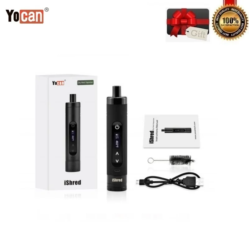 Оригинальный Yocan IShred сухой травы стартовый набор с 2600 мАч батарея керамический