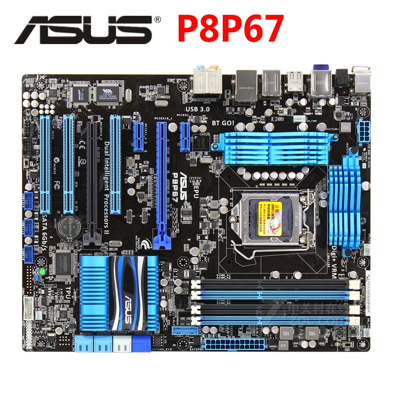 Материнская плата LGA 1155 ASUS P8P67 оригинальная материнская P8 P67 32 нм разъем ATX DDR3 USB3 ГБ