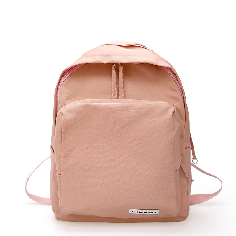 

Harajuku solid color sweet girl backpack literary forest college style solid color student school bag backpack