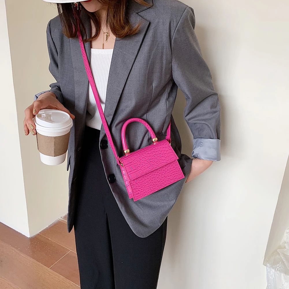 Миниатюрные сумки через плечо с каменным узором для женщин 2021 сумка-мессенджер