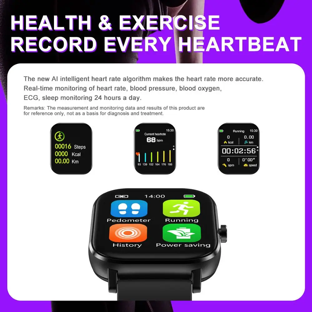 

Bluetooth call DT35 Smart Watch Women Heart Rate Blood Pressure Blood Oxygen Monitoring Wristband Clock Men Sport Smart bracelet