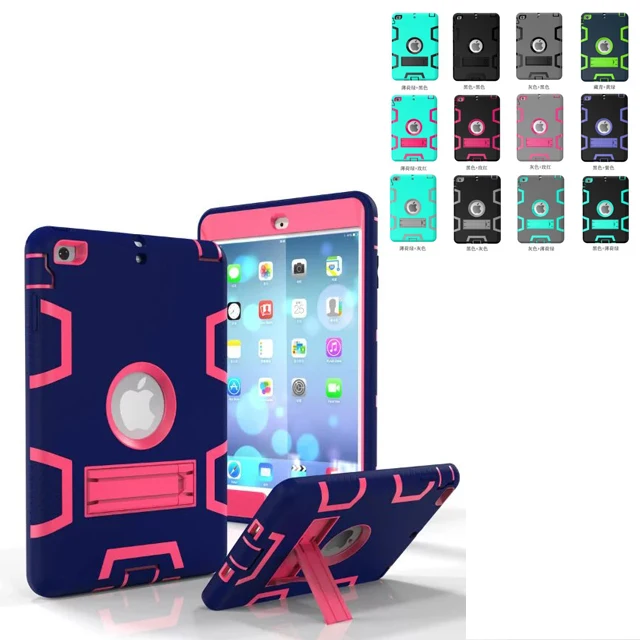 Гибридный трехслойный чехол из силикона + поликарбоната противоударный