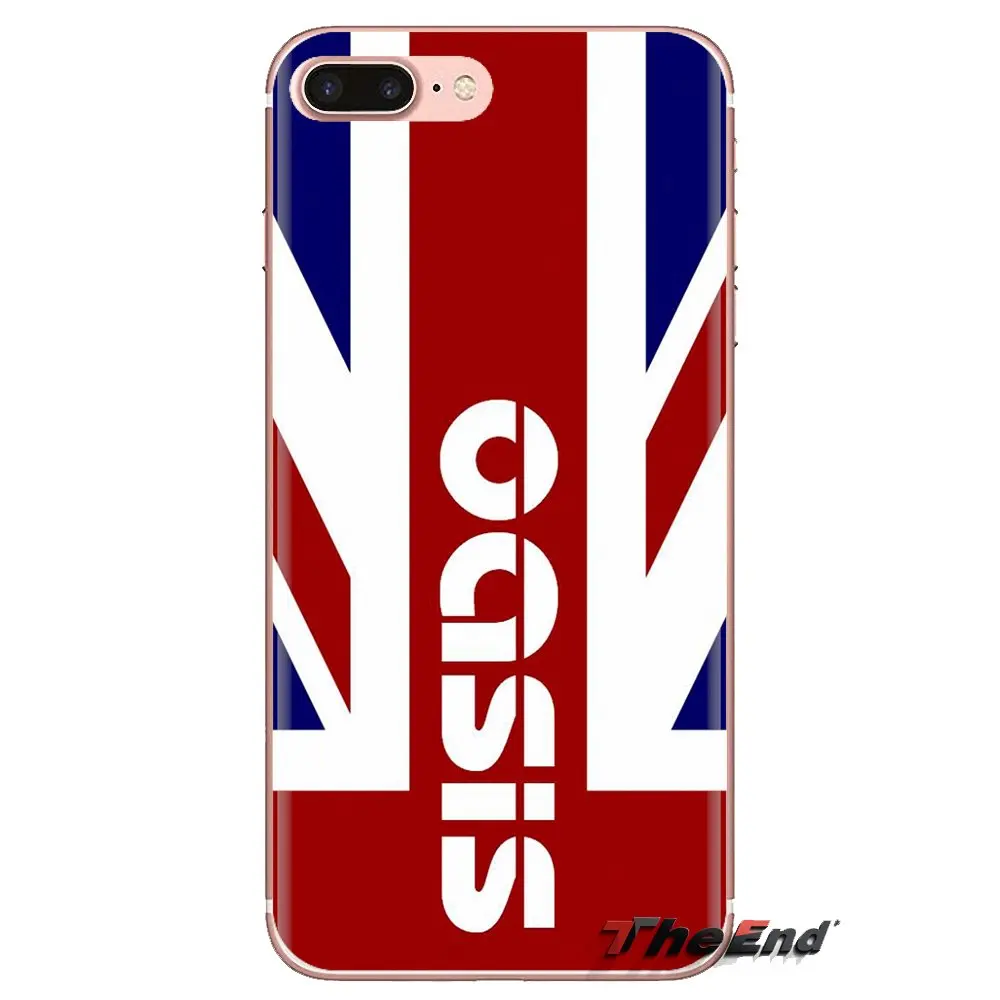 For iPod Touch Apple iPhone 4 4S 5 5S SE 5C 6 6S 7 8 X XR XS Plus MAX oasis band uk flag Poster Soft Transparent Cases Covers |