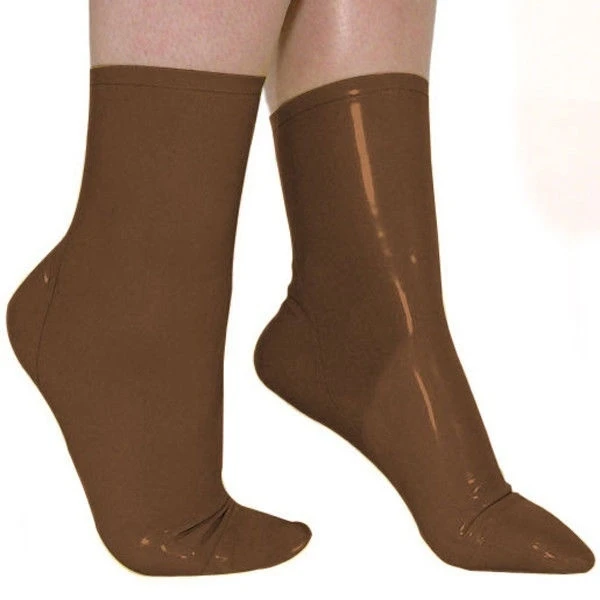 

100% Latex Rubber Gummi Waterproof socks Coffee Feet XXS~XXL