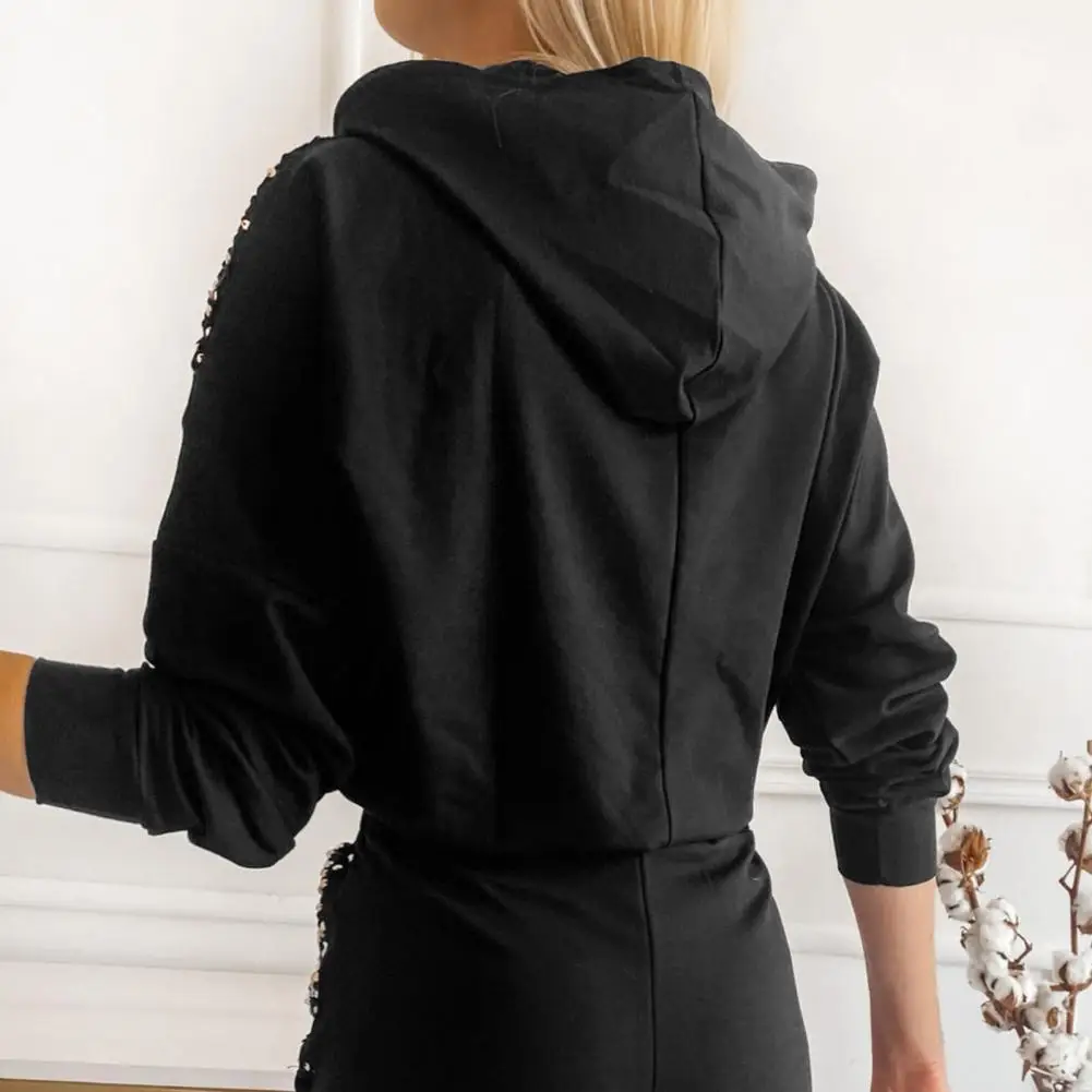 

Women Hoodie Elegant Pure Color Sweatshirt Women Sweatshirt Stylish Women Hoodie